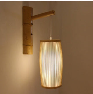 Southeast Asia bamboo plait hall staircase decoration lamp