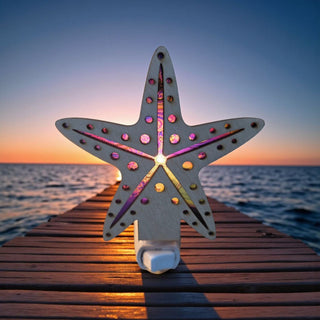 Starfish LED Nightlight - Tropical Coastal Beach Decor Night Light