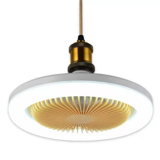 26CM Remote Control LED Light and Fan - Ceiling Fan with E27 Lamp