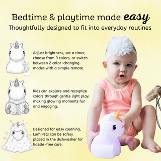 Unicorn Night Light for Kids - LED Unicorn Lamp | LumiPets®