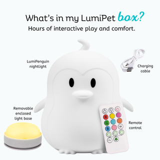 Penguin Night Light for Kids - LED Penguin Lamp | LumiPets®
