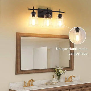 60W Elegant Wall Lights Modern with Clear Glass Sconce