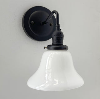 Antique 1930's Milk Glass Wall SCONCE Lighting