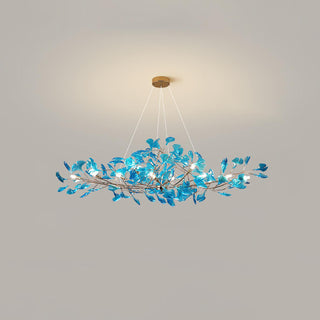 Acrylic Ginkgo Leaf Chandelier 31.5"