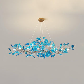 Acrylic Ginkgo Leaf Chandelier 31.5"
