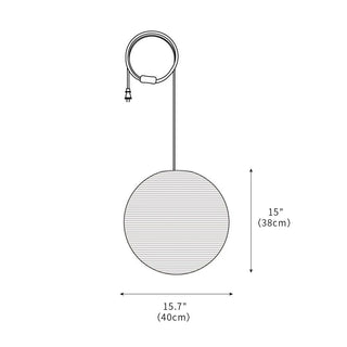 Akari A Pendant Swag Light 15.7"
