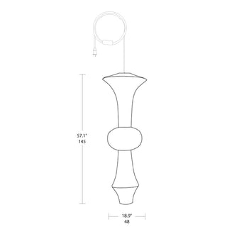 Akari E Pendant Swag Light 12.2"
