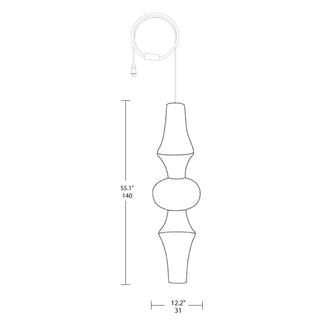Akari E Pendant Swag Light 12.2"