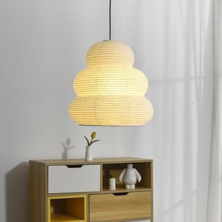 Akari Gourd Pendant Swag Light 15.7"