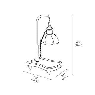Argand Table Lamp 7.5"