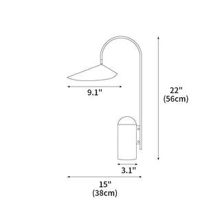 Arum Table Lamp 15"