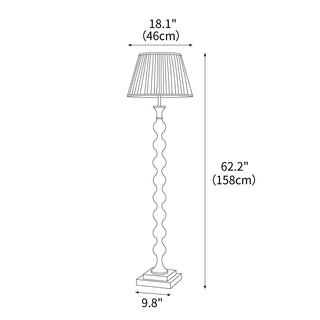 Bead Column Floor Lamp 18.1"