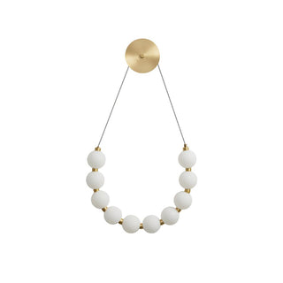 Bead Cascade Loop Wall Lamp