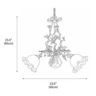 Belle Fleur Brass Chandelier