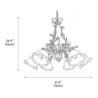 Belle Fleur Brass Chandelier