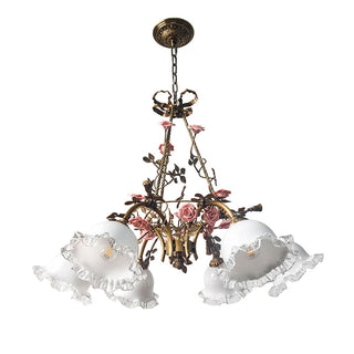 Belle Fleur Brass Chandelier