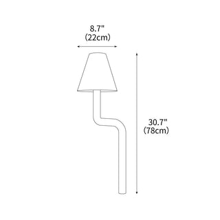 Bend Wood Table Lamp 8.7"