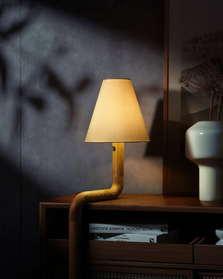Bend Wood Table Lamp 8.7"
