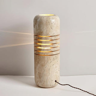 Big Stone Bucket Floor Lamp 6.9"