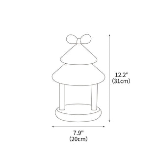 Bow Tie Cone Table Lamp 7.9"