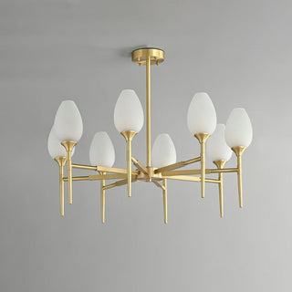 Brass Blossom Chandelier