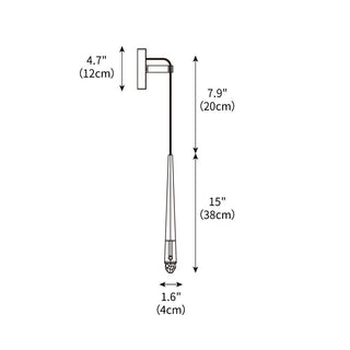 Brass Cone Wall Lamp