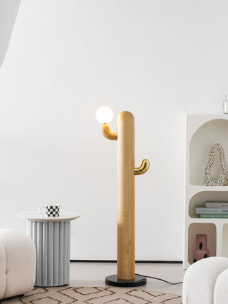 Cactus Wood Floor Lamp 14.2"
