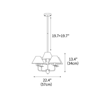 Capucine Chandelier 22.4"