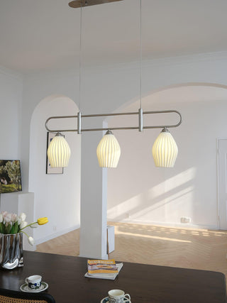 Ceramic Ribbed Pendant Light