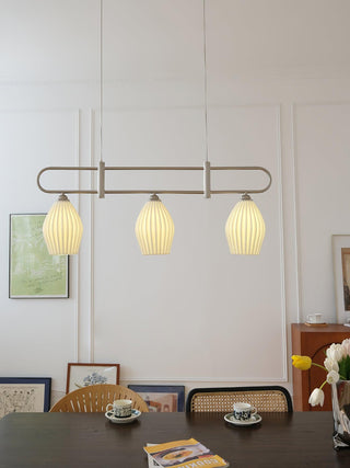 Ceramic Ribbed Pendant Light