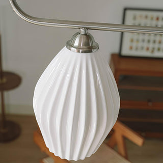 Ceramic Ribbed Pendant Light