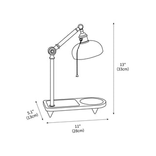 Christian Dell Table Lamp 5.1"