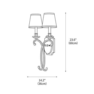Coby Candle Wall Light 14.2"