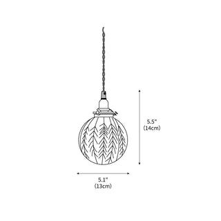 Colonial Global Pendant Light 5.1"