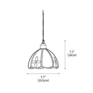 Colorful Stained Glass Pendant Light