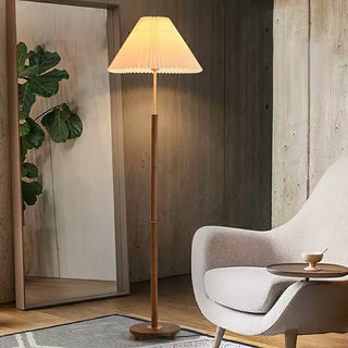 Cone Pleated Floor Lamp