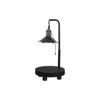 Cordero Wooden Stool Table Lamp 7.9"
