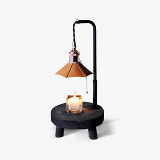 Cordero Wooden Stool Table Lamp 7.9"