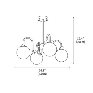 Cream Cherry Chandelier