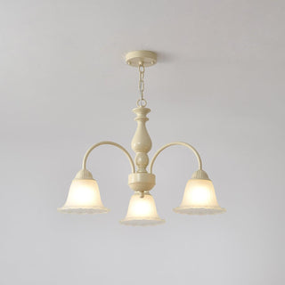 Cream Flower Chandelier
