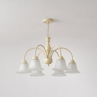 Cream Flower Chandelier