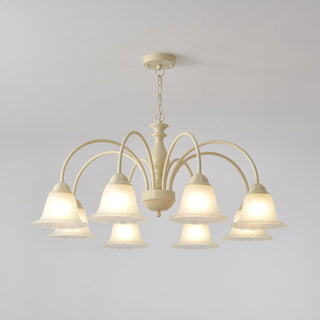 Cream Flower Chandelier