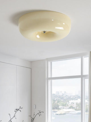 Cream Pudding Ceiling Lamp