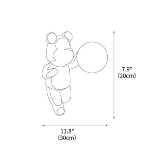 Cuddle Bear Wall Lamp