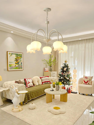 Curved Arm Bell Chandelier