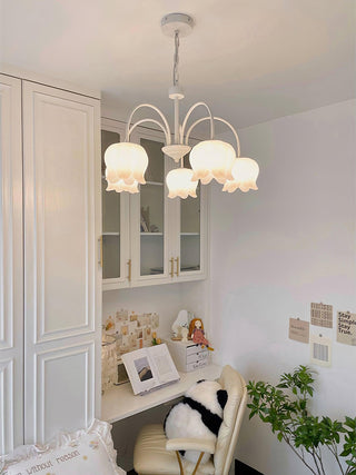 Curved Arm Bell Chandelier