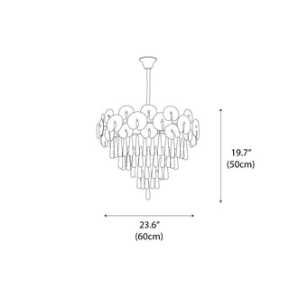 Droplet Copper Chandelier