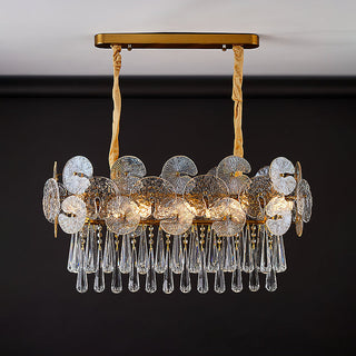 Droplet Copper Chandelier