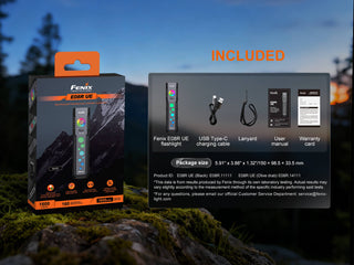 Fenix E08R UE Multi-Light EDC Flashlight With Red Light & Green Laser