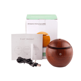 130ML USB Aroma Diffuser  Ultrasonic Cool Mist Humidifier Air  7 Color Change LED Night Light For Office Home